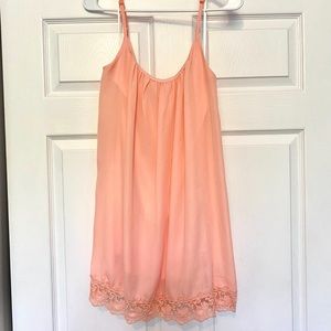 Peach Summer Slip Dress